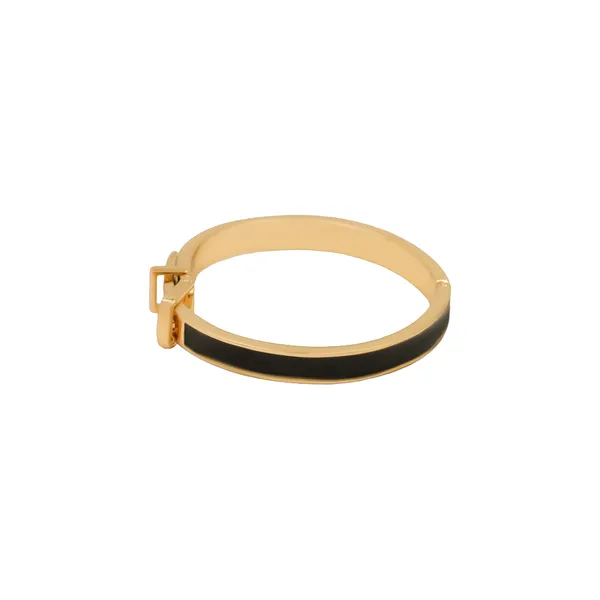 Black_And_Gold_Imperial_Buckle_Gold_Tone_Bangle_For_Women