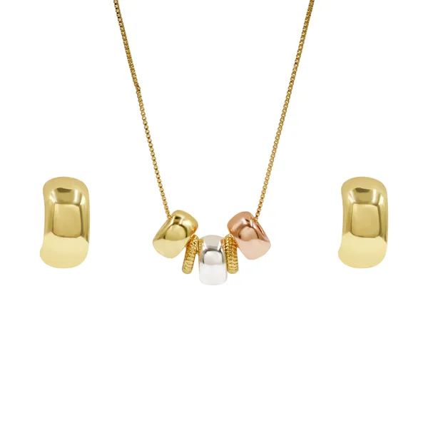 Gold_And_Silver_Brass_And_Mixed_Alloy_Necklace_For_Women