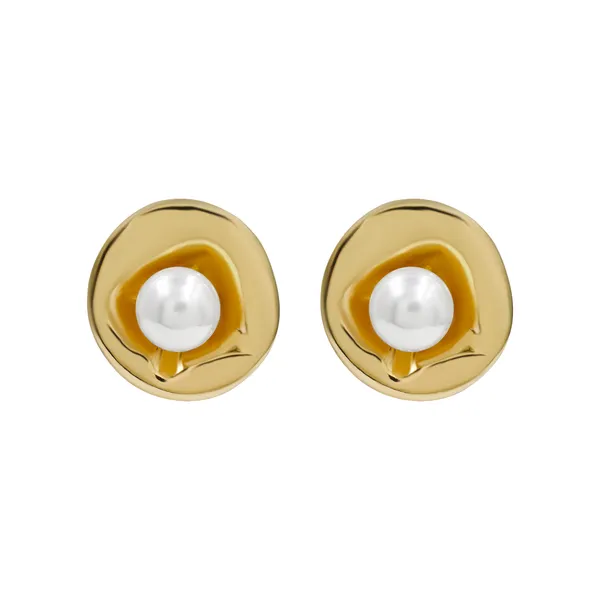 Gold_Classic_Radiance_Gold_Tone_Pearl_Earrings_For_Women