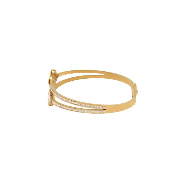 Gold_Signature_Clover_Dual_Band_Bangle_For_Women