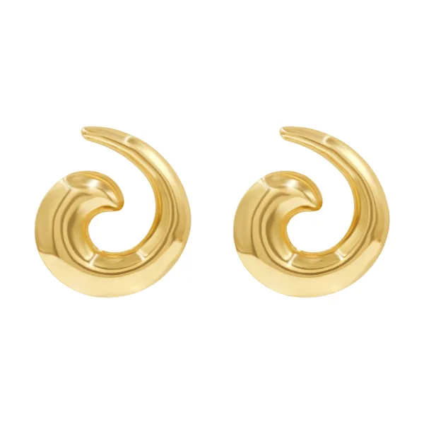 Gold_Modern_Swirl_Luxe_Studs_For_Women