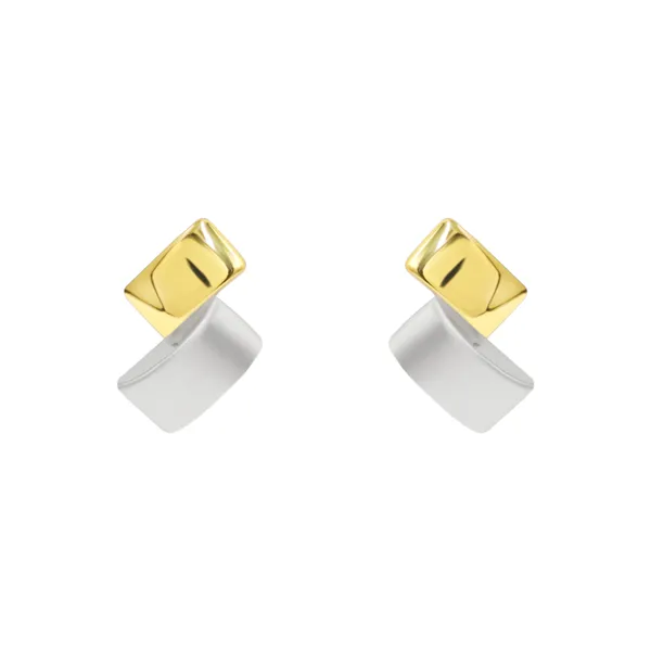 Gold_And_Silver_Modern_Regalia_Two_Tone_Studs_For_Women