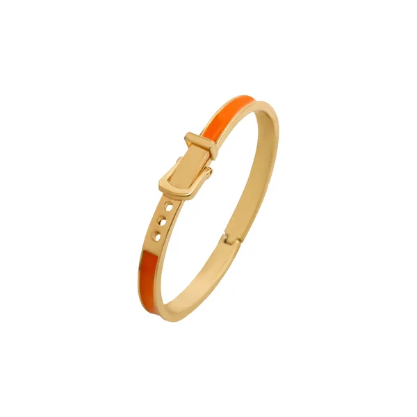 Orange_And_Gold_Saffron_Luxe_Statement_Bangle_For_Women