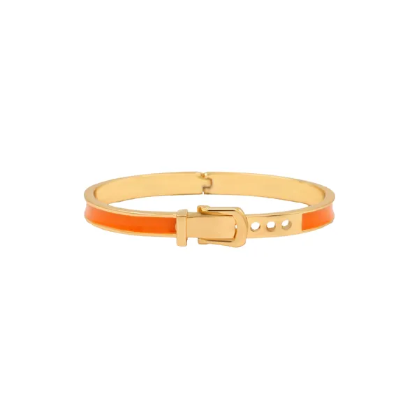 Orange_And_Gold_Saffron_Luxe_Statement_Bangle_For_Women