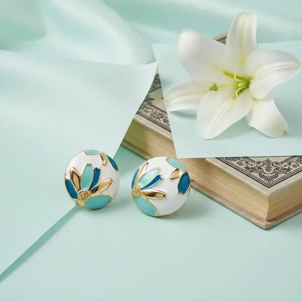 Multicolor_Signature_Enamel_Round_Studs_For_Women