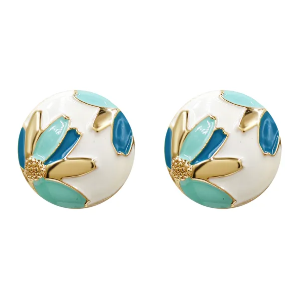 Multicolor_Signature_Enamel_Round_Studs_For_Women