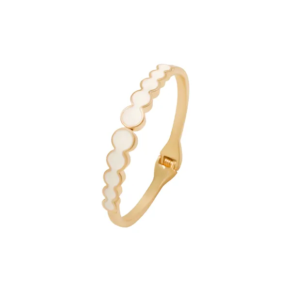 Gold_And_White_Opaline_Wave_Gold_Tone_Statement_Bracelet_For_Women