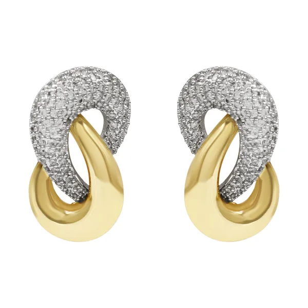 Gold_And_Silver_Elegant_Dual_Tone_Hoop_Earrings_For_Women