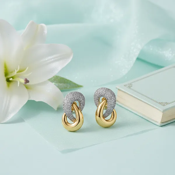 Gold_And_Silver_Elegant_Dual_Tone_Hoop_Earrings_For_Women