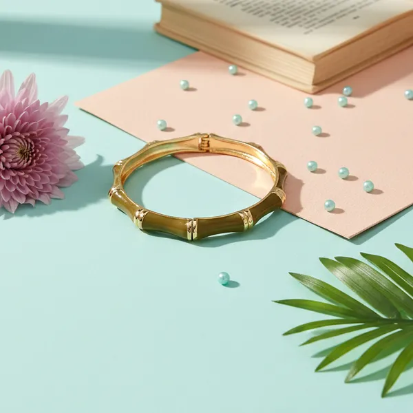 Gold_And_Warm_Brown_Horizon_Segment_Bangle_Gold_Tone_Finish_For_Women