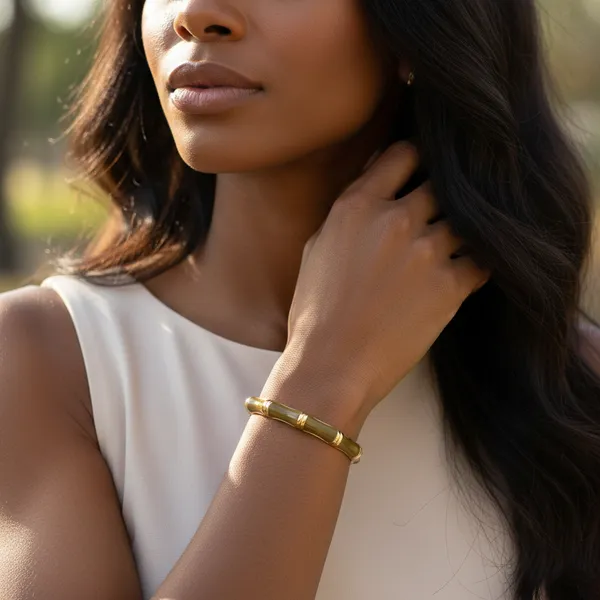 Gold_And_Warm_Brown_Horizon_Segment_Bangle_Gold_Tone_Finish_For_Women