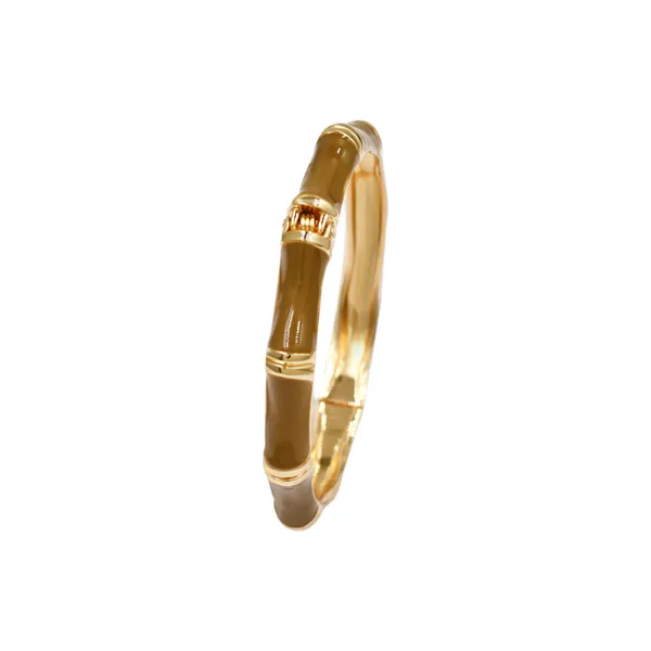 Gold_And_Warm_Brown_Horizon_Segment_Bangle_Gold_Tone_Finish_For_Women