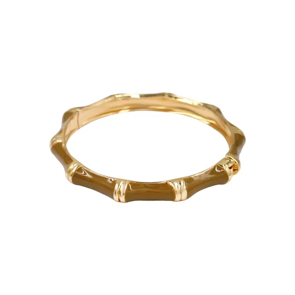 Gold_And_Warm_Brown_Horizon_Segment_Bangle_Gold_Tone_Finish_For_Women