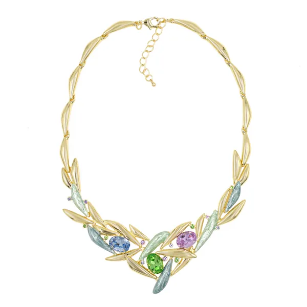 Multicolor_Elaria_Modern_Botanical_Necklace_And_Earring_Set_For_Women