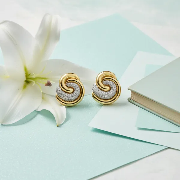 Gold_And_Silver_Imperial_Swirl_Dual_Tone_Cz_Earrings_For_Women