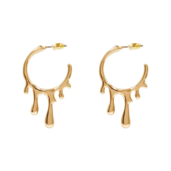 Gold_Luxe_Gold_Tone_Drip_Hoop_Earrings_For_Women