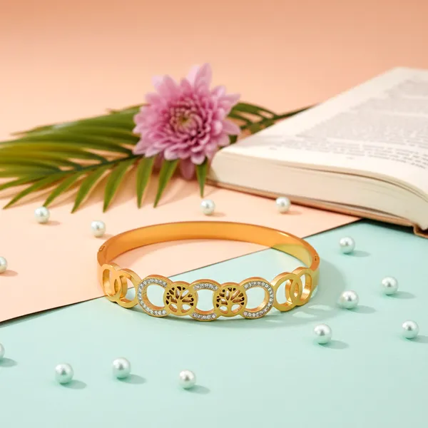 Gold_Aurelia_Crystal_Link_Gold_Tone_Bangle_For_Women