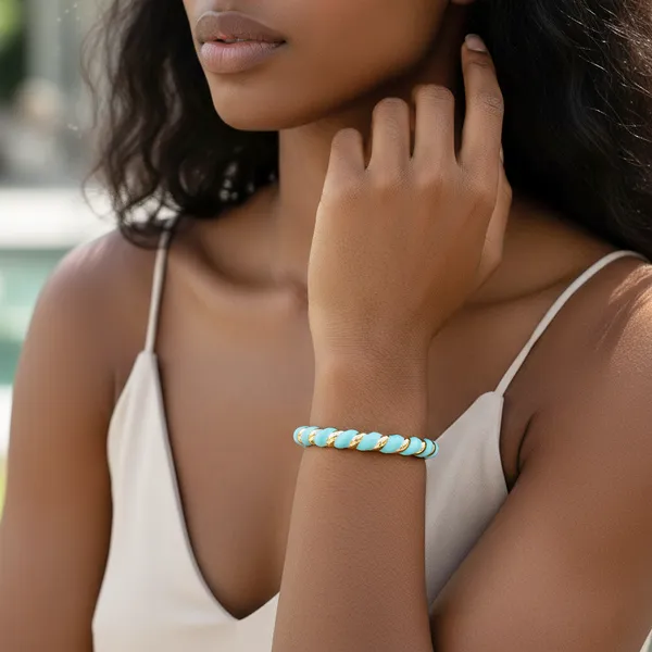 Sky_Blue_And_Gold_Turquoise_Glow_Designer_Bangle_For_Women