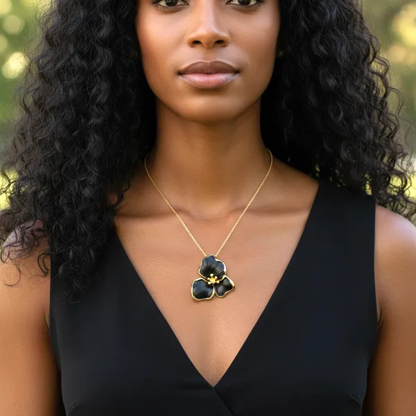 Black_And_Gold_Brass_And_Mixed_Alloy_Necklace_For_Women