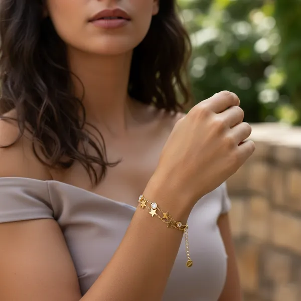Gold_Celestial_Star_Gold_Tone_Adjustable_Bracelet_For_Women
