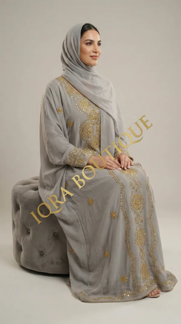 Grey_Georgette_Kaftan_For_Women