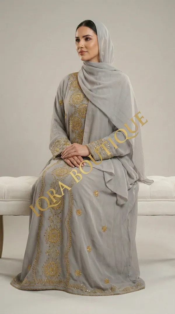 Grey_Georgette_Kaftan_For_Women