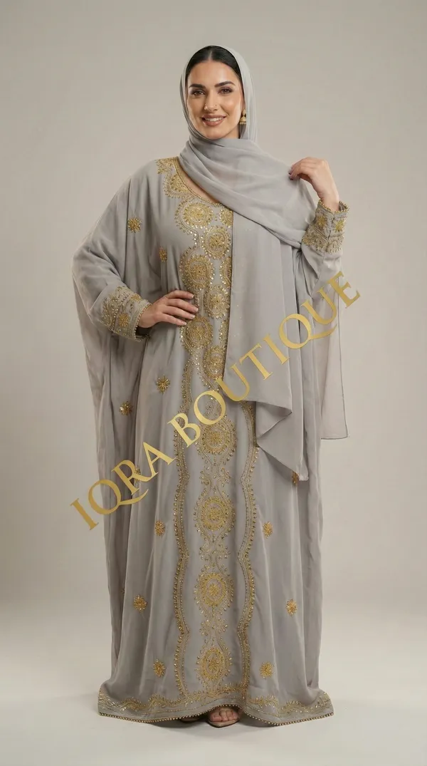 Grey_Georgette_Kaftan_For_Women