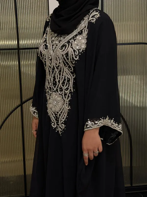 Newly_Designed!_Premium_Black_Chiffon_Abaya_Kaftan_by_IQRA_BOUTIQUE