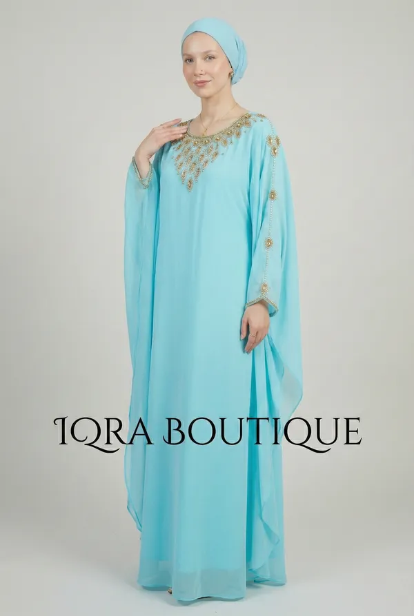 Sky_Blue_Georgette_Kaftan_Abaya_For_Women