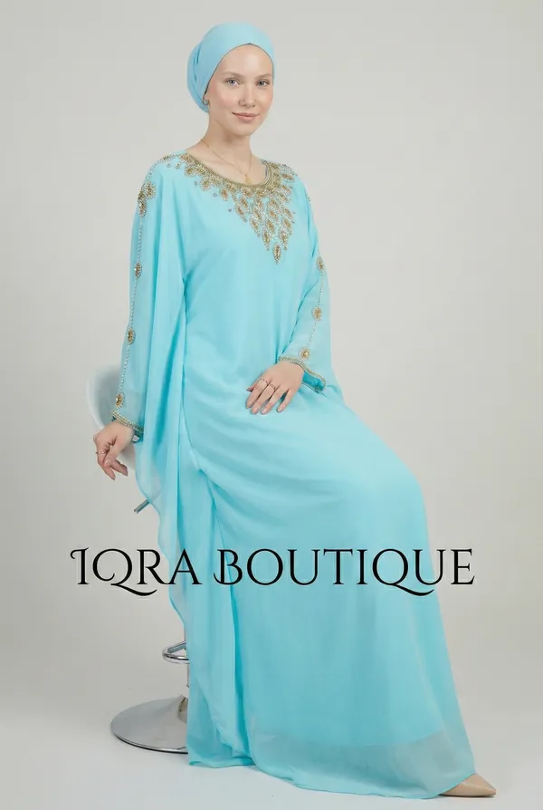 Sky_Blue_Georgette_Kaftan_Abaya_For_Women