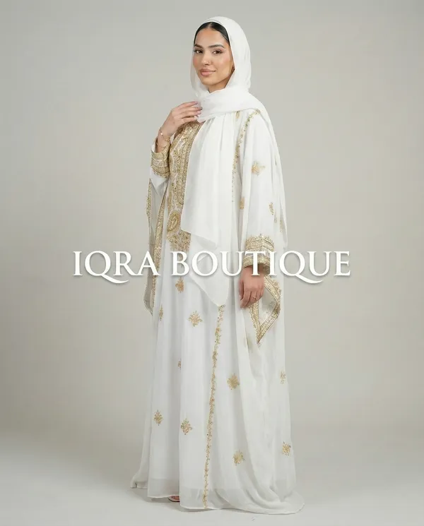 White_Georgette_Kaftan_For_Women