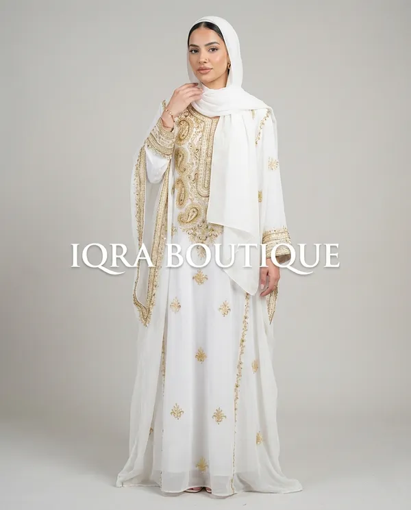 White_Georgette_Kaftan_For_Women