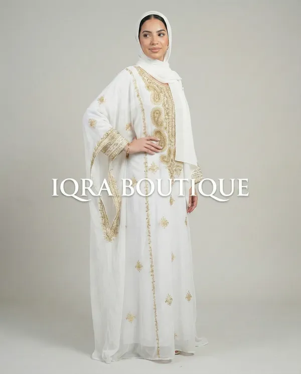 White_Georgette_Kaftan_For_Women