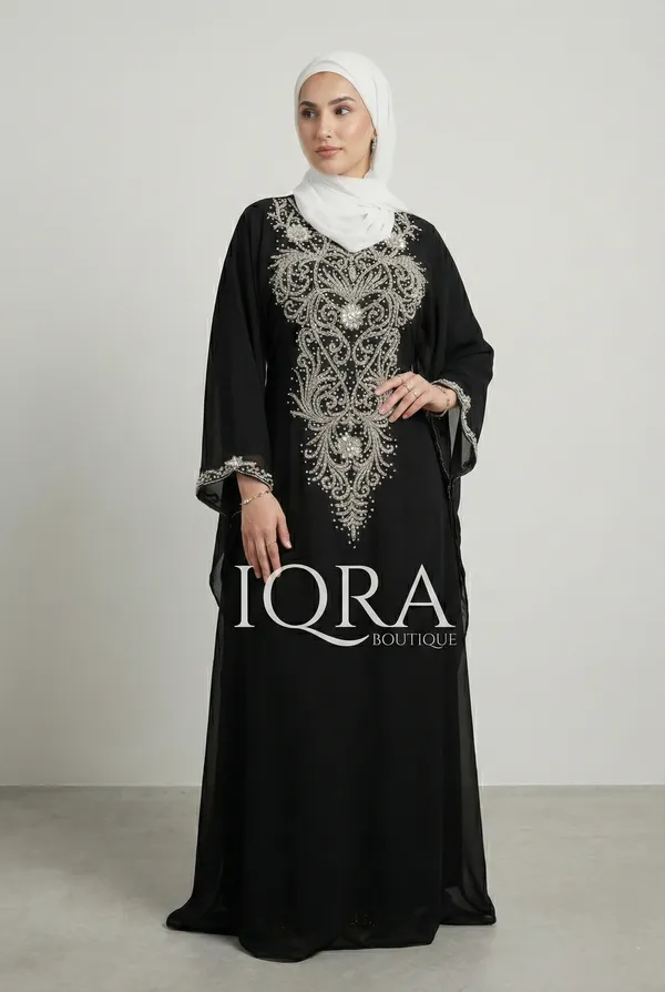 Black_Georgette_Kaftan_Abaya_For_Women