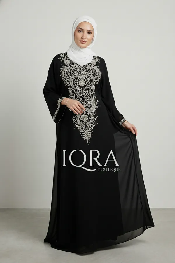 Black_Georgette_Kaftan_Abaya_For_Women