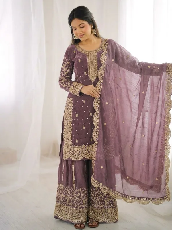 Elegant_Purple_Embroidered_Sharara_Suit_Set_with_Dupatta
