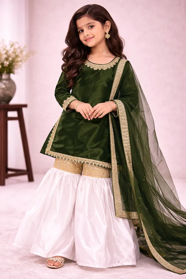 Ethnic_Sharara_Set_-_Mehndi_Green_Kurti_with_White_Sharara_and_Dupatta