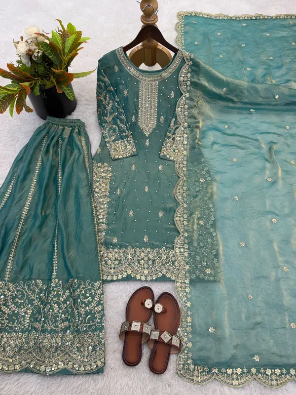 Teal_Blue_Embellished_Sharara_Set_with_Dupatta_-_Ethnic_Wear_for_Women