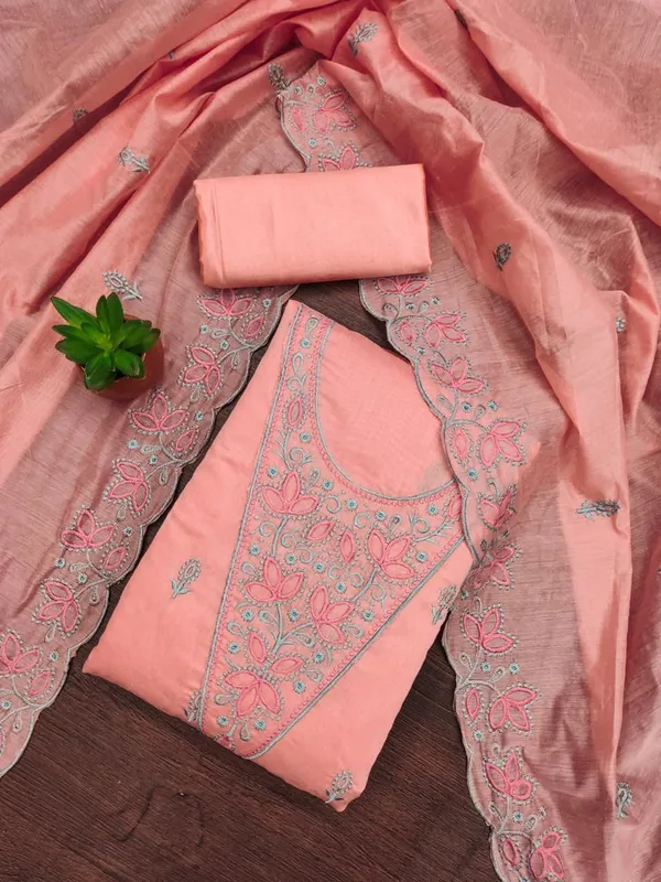 Peach_Embroidered_Salwar_Suit_Set_with_Dupatta