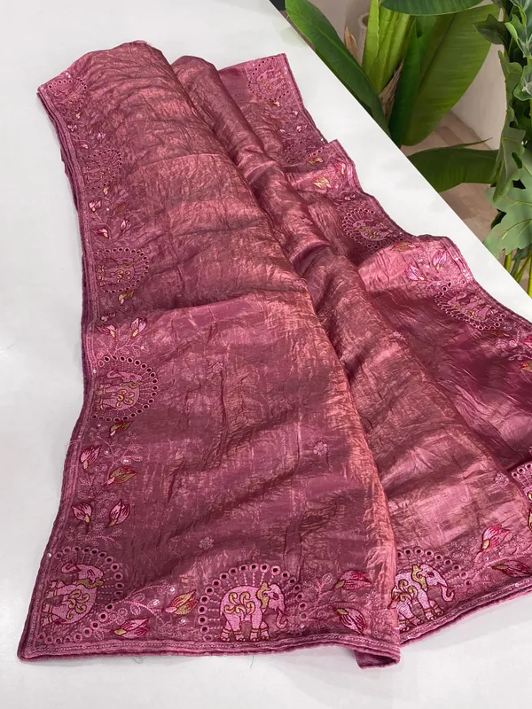 Elegant_Pink_Embroidered_Silk_Saree_with_Elephant_Motif_and_Matching_Blouse