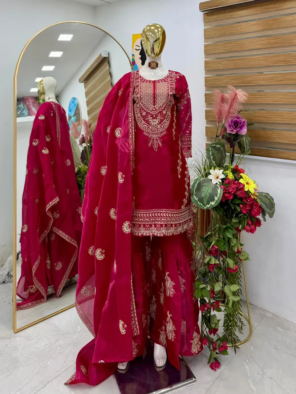 Red_Embroidered_Pakistani_Suit_Set_with_Palazzo_and_Dupatta