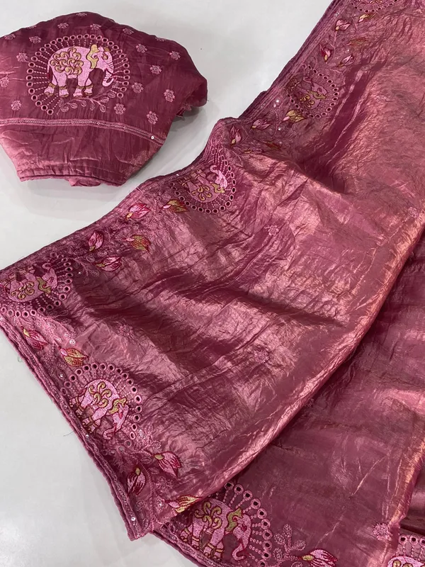 Elegant_Pink_Embroidered_Silk_Saree_with_Elephant_Motif_and_Matching_Blouse