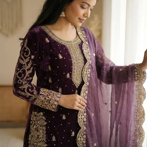 Elegant_Purple_Embroidered_Sharara_Suit_Set_with_Dupatta
