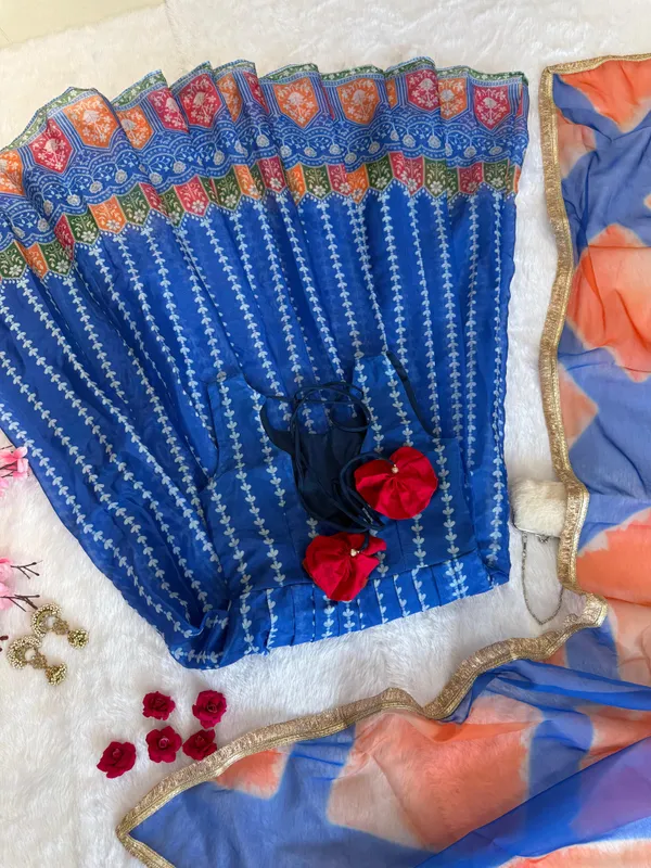Blue_Ombre_Printed_Anarkali_Dress_with_Multicolor_Dupatta