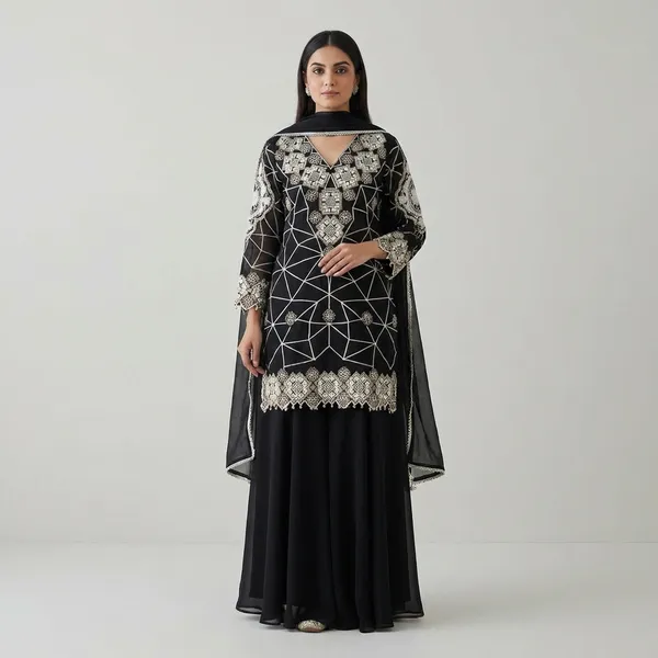 Black_Embroidered_Ethnic_Kurti_with_Geometric_Pattern