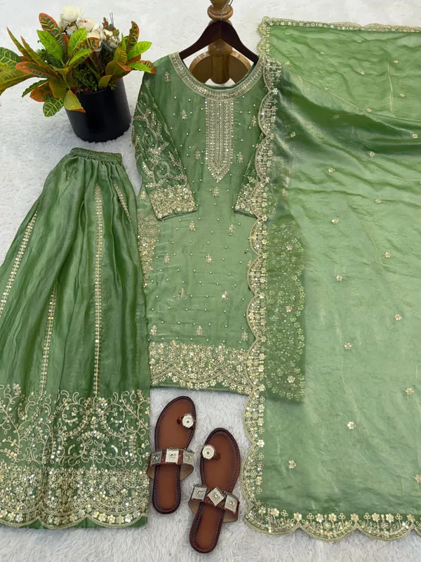 Green_Embellished_Sharara_Suit_Set_with_Dupatta