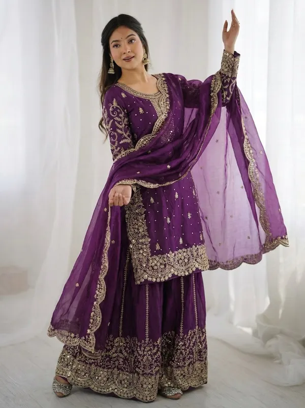 Purple_Embellished_Sharara_Suit_Set_-_Ethnic_Wear_for_Women