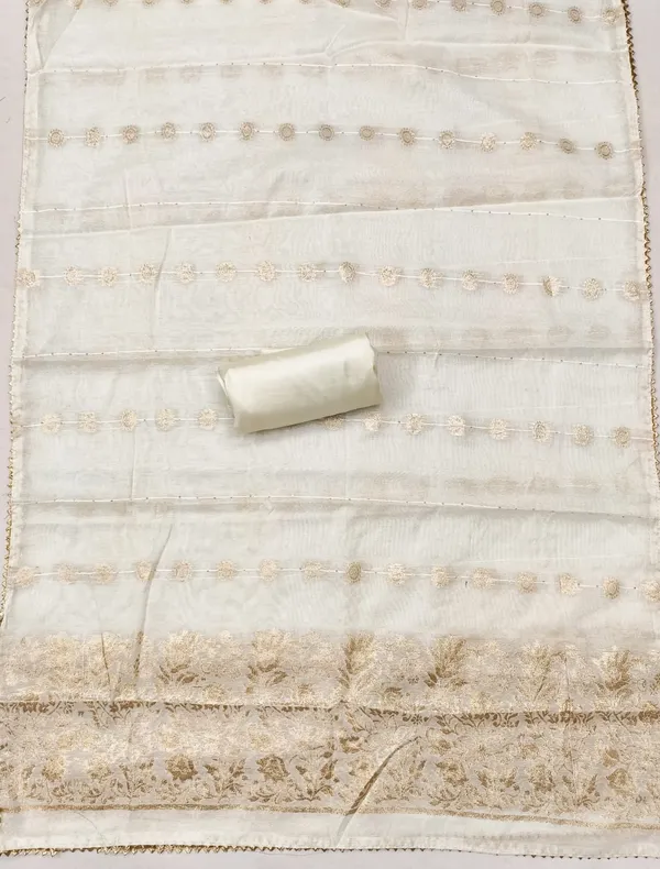 White_Embroidered_Ethnic_Suit_Set_with_Golden_Work_and_Dupatta