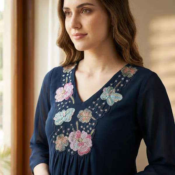 Navy_Blue_Embroidered_Flared_Sleeveless_Top_for_Women