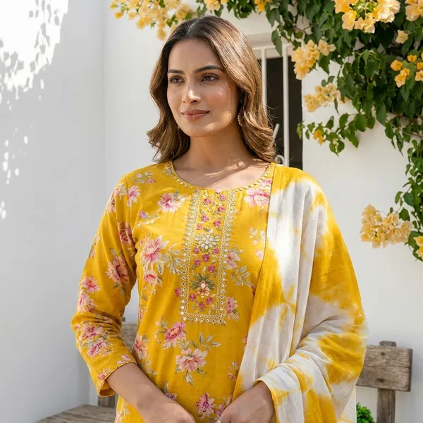 Yellow_Floral_Embroidered_Kurta_Set_with_Dupatta